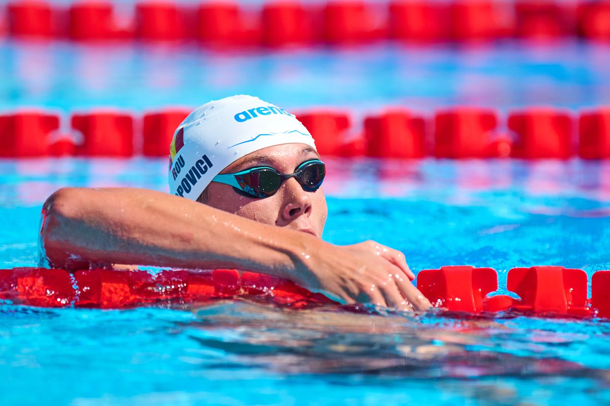 David Popovici s-a calificat cu primul timp în finala probei de 100 metri liber la Campionatele Europene de la Belgrad