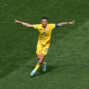 Golul lui Nicolae Stanciu în România - Ucraina, FOTO:  Guliver/GettyImages