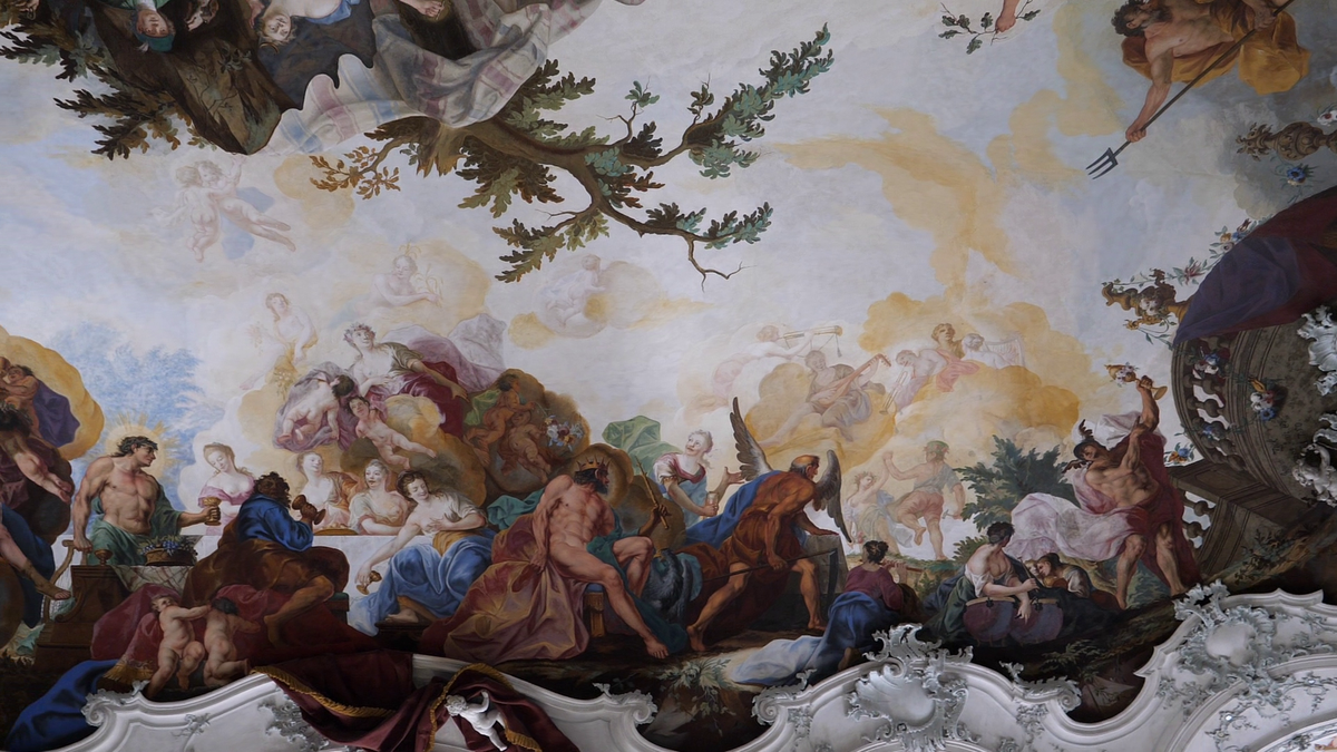 Pe urmele lui Napoleon » Dormitorul lui Bonaparte din palatul somptuos din Wurzburg, păstrat în starea lui originală