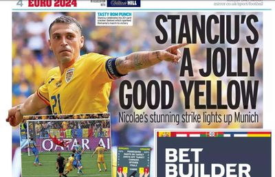 Marile publicații străine, pagini spectaculoase despre victoria naționalei » Am selectat cele mai tari 10 titluri din ziarele de afară: „Petrecere «life'n soul», România istorică”