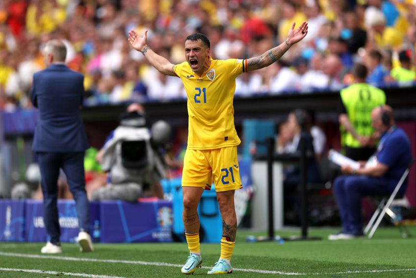 Nicolae Stanciu, în România - Ucraina 3-0, foto: Getty Images
