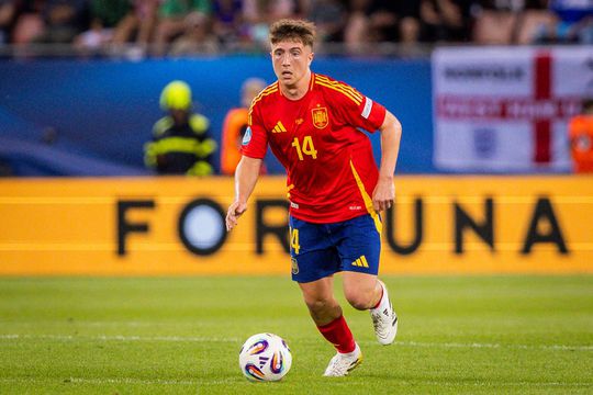 Mikel Jauregizar a fost în premieră integralist în naționala U21 a Spaniei în ultimul meci din grupă de la EURO 2025 cu Italia / Foto: Imago