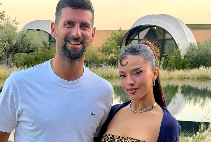Novak Djokovic și Dara, câștigătoarea Eurovisionului 2026. Foto: Instagram