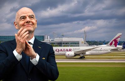 Concluzie șocantă, după ce au monitorizat avionul privat folosit de Infantino pentru deplasările de la Mondial