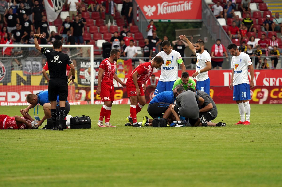 FOTO Accidentare Dănuleasa, UTA - Farul