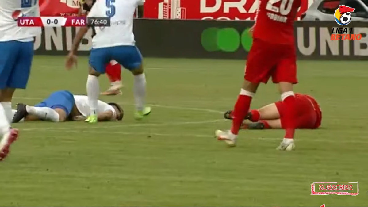 FOTO Accidentare Dănuleasa, UTA - Farul