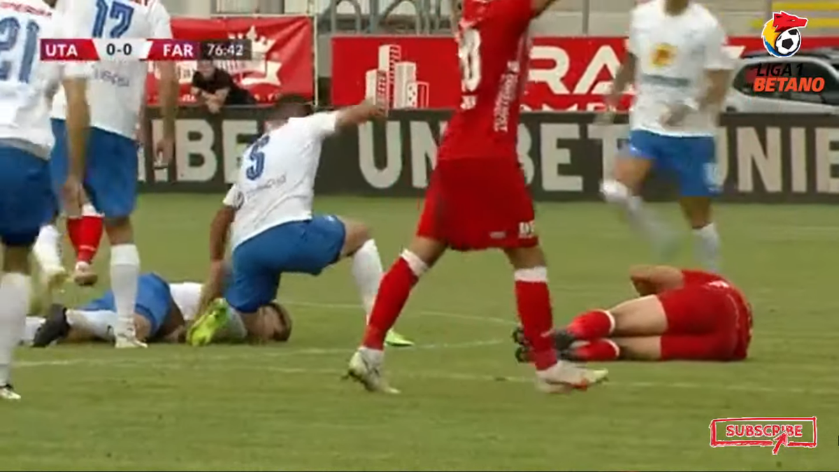 FOTO Accidentare Dănuleasa, UTA - Farul