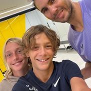 Matei Chelemen, alături de Rafa Nadal / Sursă foto: instagram.com / https://matei_chelemen/