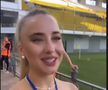 Olivia Cucoș, pe stadion la Sheriff - Farul