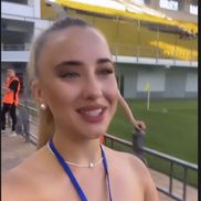 Olivia Cucoș, pe stadion la Sheriff - Farul