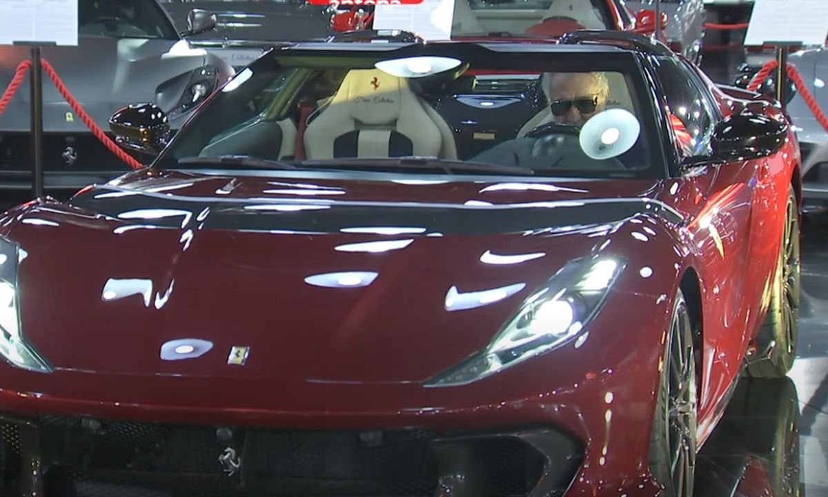 Ion Țiriac, aroganță la prezentarea noului Ferrari 812 Competizione Aperta