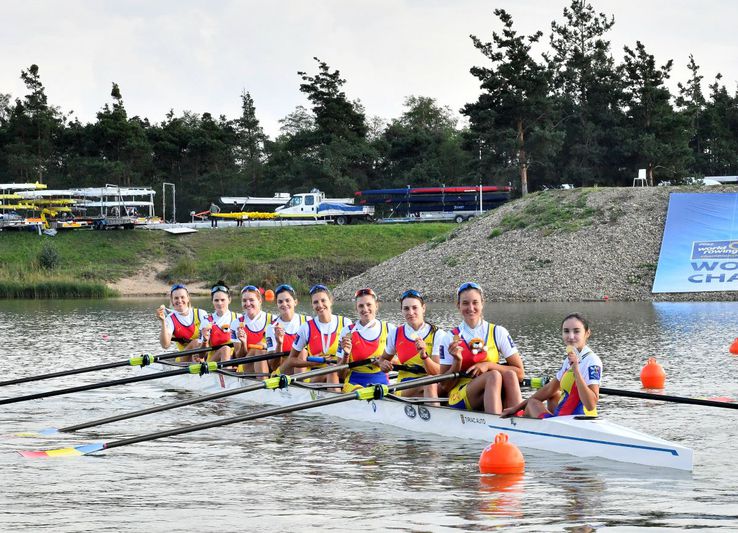 Barca de 8 plus 1 a României la Campionatele Mondiale de la Racice 2022 Foto: Cristi Preda