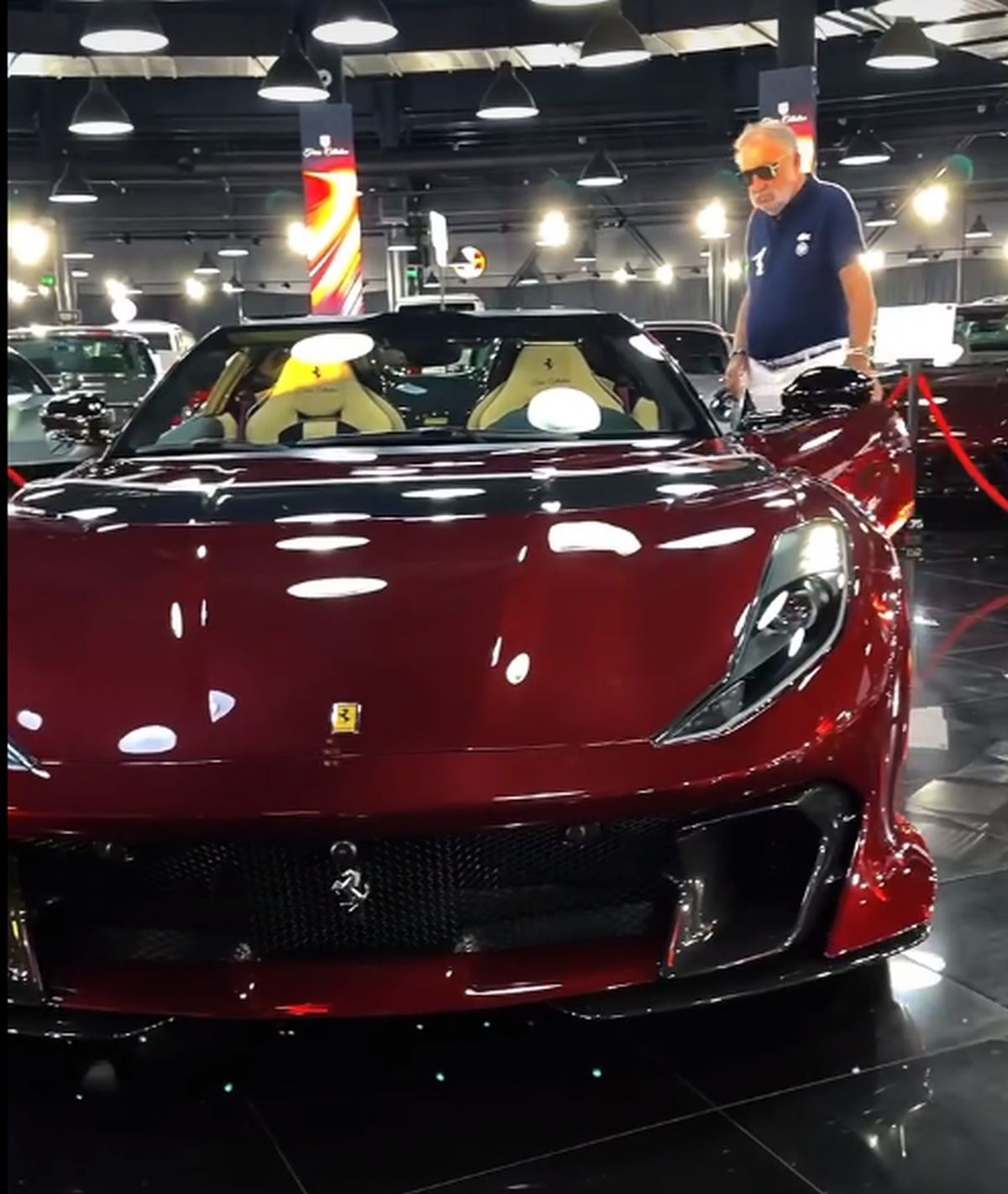 Ion Țiriac, aroganță la prezentarea noului Ferrari 812 Competizione Aperta