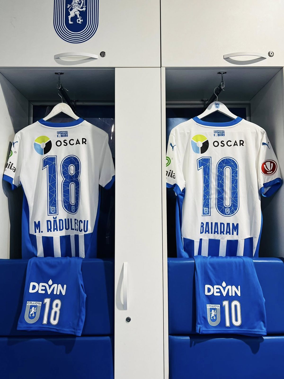 Imagini din vestiarul Craiovei, înainte de meciul cu FC Argeș