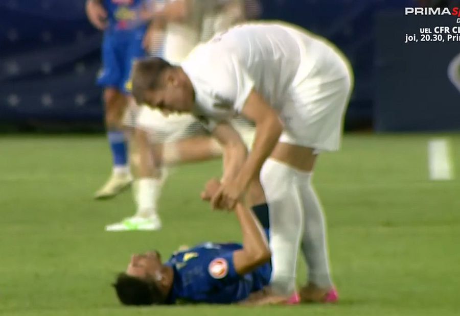 Coincidență stranie: diagnosticul primit de Lindon Emerllahu, accidentat în secunda 30 din CFR Cluj - Paksi