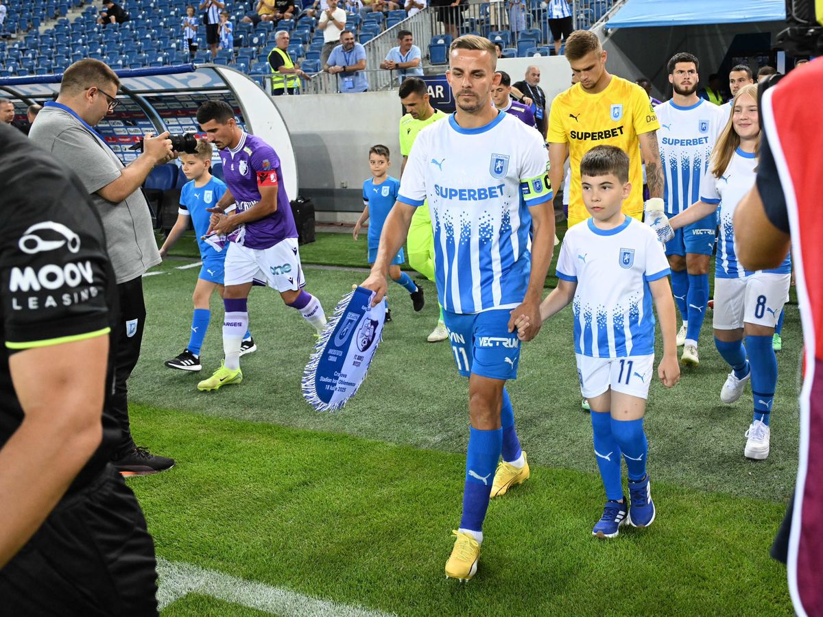 Universitatea Craiova câștigă primul meci din acest sezon! Trupa lui Mirel Rădoi, lider în Superliga
