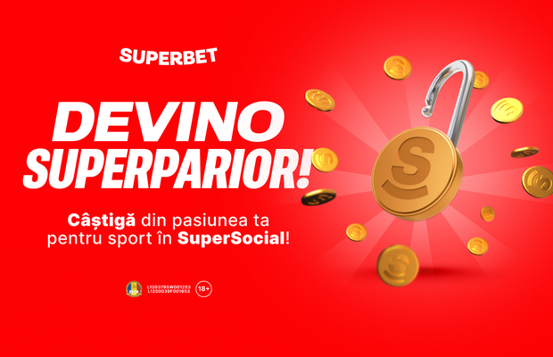 Exclusiv în România: Inspiri, ești copiat și încasezi în SuperSocial! Superbet lansează programul SuperPariori