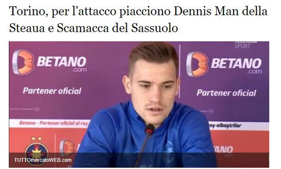 Gazzetta dello Sport scrie că unul dintre fotbaliștii lui FCSB e dorit în Serie A!