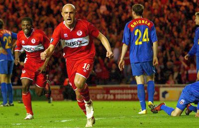 DINAMO / Nu-și lasă rivalii să uite coșmarul din Cupa UEFA! Massimo Maccarone, invitat de DDB la filmul despre farsa din FCSB - Manchester City