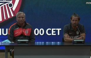 FLORIANA FC - CFR CLUJ. Conferință în beznă! Dan Petrescu i-a urecheat pe maltezi înainte de duelul din Ligă + Ciprian Deac: „Meci foarte dificil”