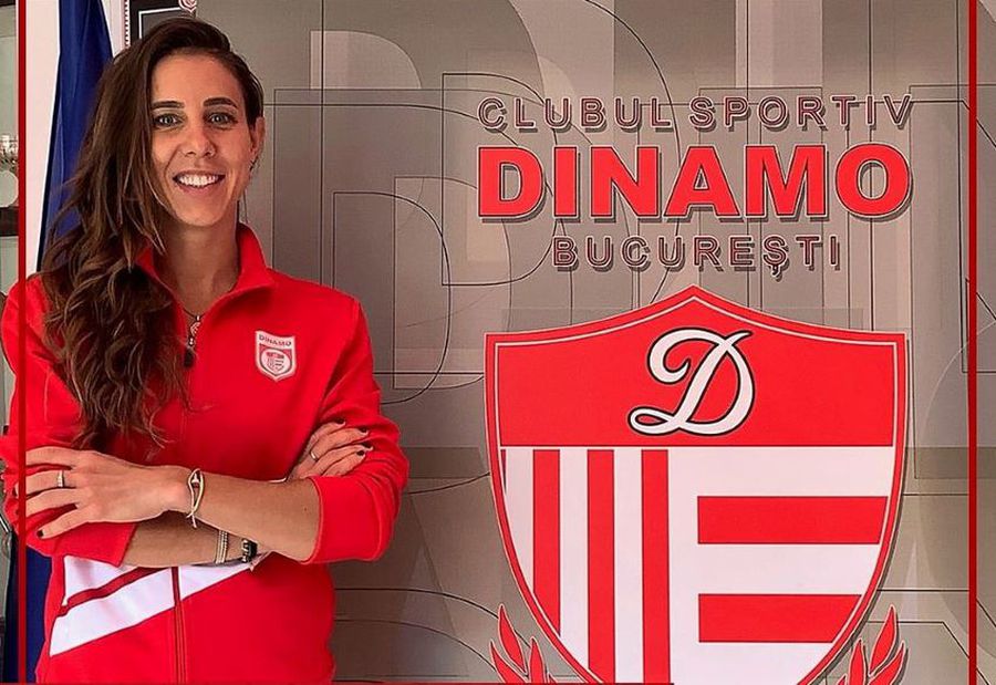 Mihaela Buzărnescu, în momentul în care a fost prezentată la CS Dinamo Dezvăluiri incredibile ale Mihaelei Buzărnescu, la „Profu' de Sport” » UMILITĂ de Steaua și Dinamo: „Mi-au tăiat contractul după accidentare! Nu confundați cu FCSB, ei chiar m-au ajutat!”