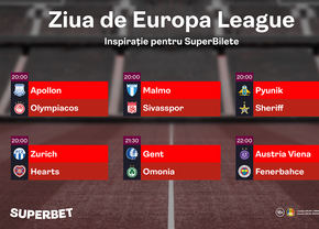 Inspiraţie pentru SuperBilete: Descoperă oferta cu meciurile din Europa League