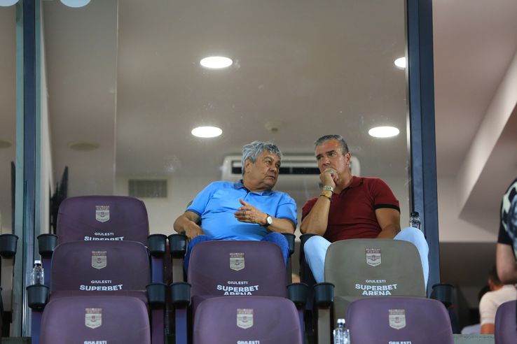 Rapid - Dinamo, Mircea Lucescu și Daniel Pancu/ foto: Ionuț Iordache (GSP)