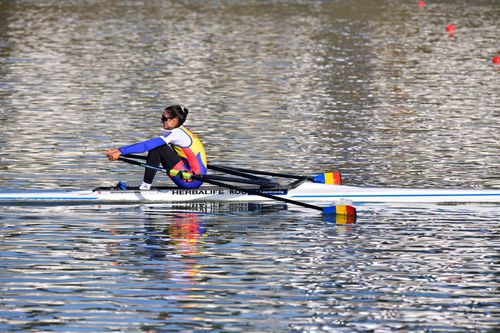 Ionela Cozmiuc la Campionatele Mondiale de la Racice 2022, unde a cucerit medalia de aur Foto: Cristi Preda