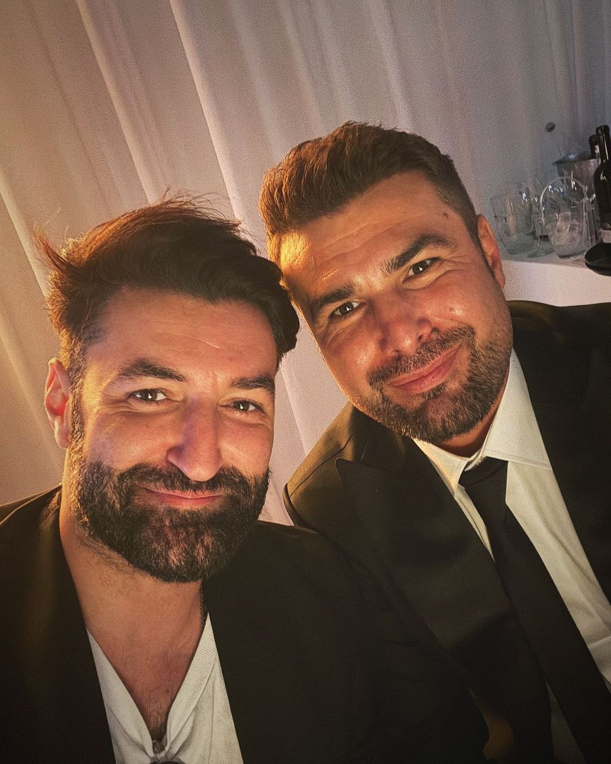 Dan Șucu și Adrian Mutu, în tribunele Stadionului Giulești