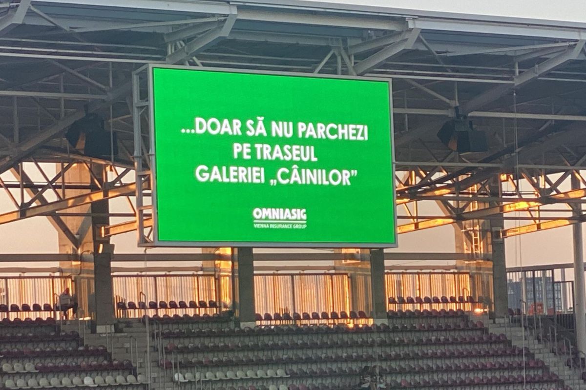 Imaginea serii în Giulești, înainte de Rapid - Dinamo » Ce a apărut pe tabelă