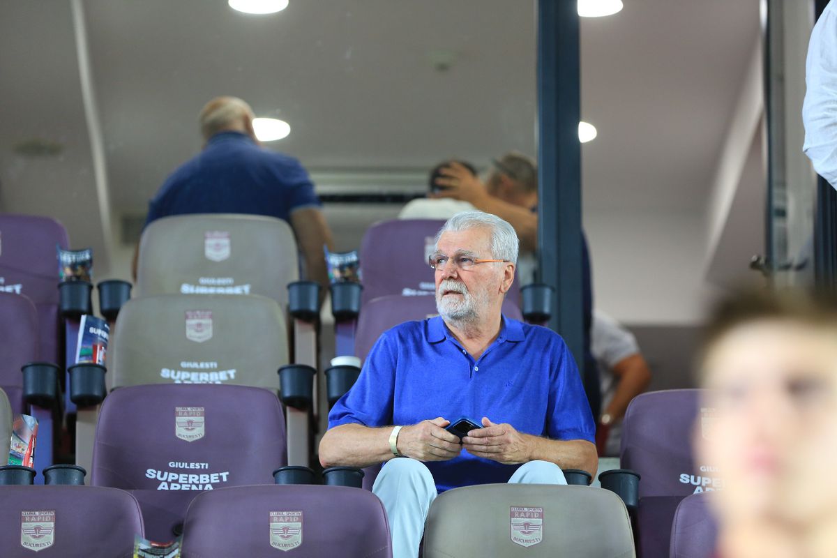Dinu „Vamă” Gheorghe a reapărut pe stadionul din Giulești la derby-ul Rapid - Dinamo / 18 august 2024