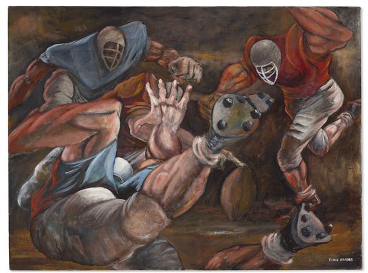 „Picasso din vestiar”.  Ernie Barnes a umplut galeriile de artă cu fotbal american, box și baschet