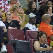 Antonia Salanță, iubita lui Daniel Bîrligea la meciul Rapid - FCSB, 2-2