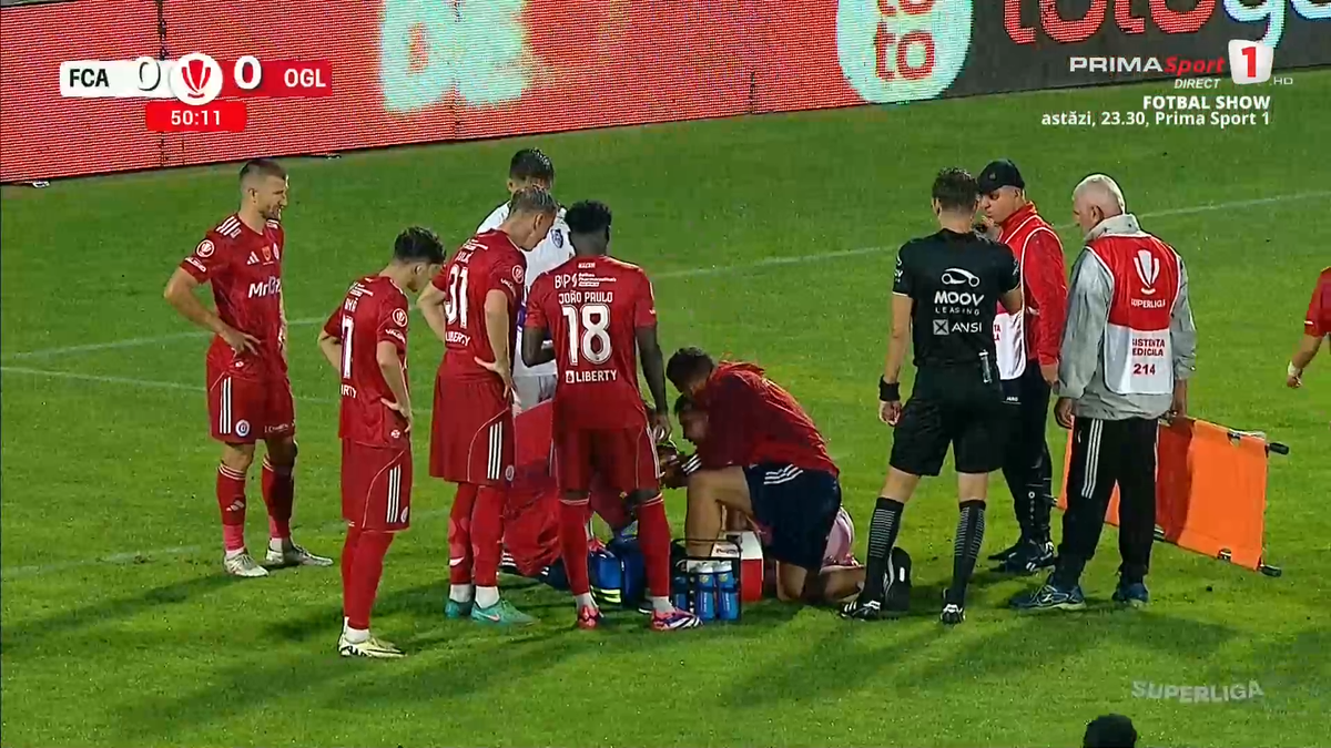 Dur Bozoancă, accidentat în Argeș - Oțelul