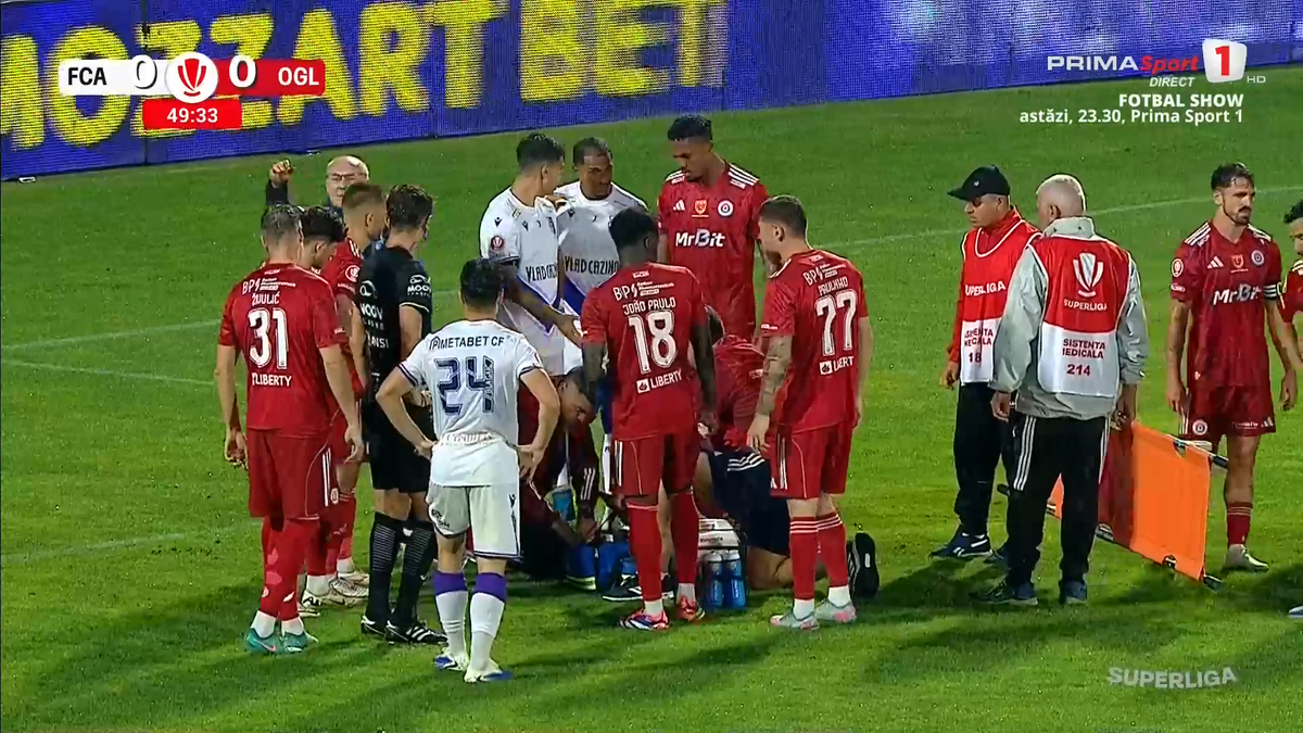 Dur Bozoancă, accidentat în Argeș - Oțelul