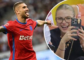 Gol pe teren și show în tribune » Antonia, iubita lui Daniel Bîrligea, a furat privirile la derby