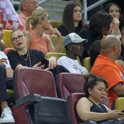 Antonia Salanță, iubita lui Daniel Bîrligea la meciul Rapid - FCSB, 2-2