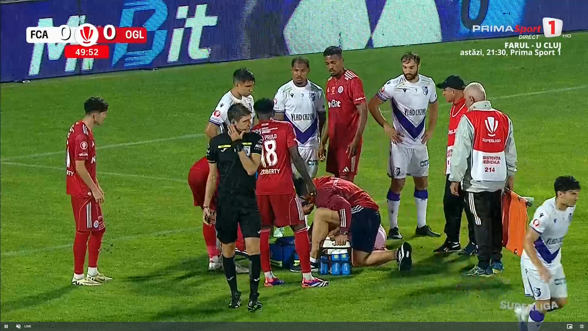 Dur Bozoancă, accidentat în Argeș - Oțelul