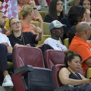 Antonia Salanță, iubita lui Daniel Bîrligea la meciul Rapid - FCSB, 2-2