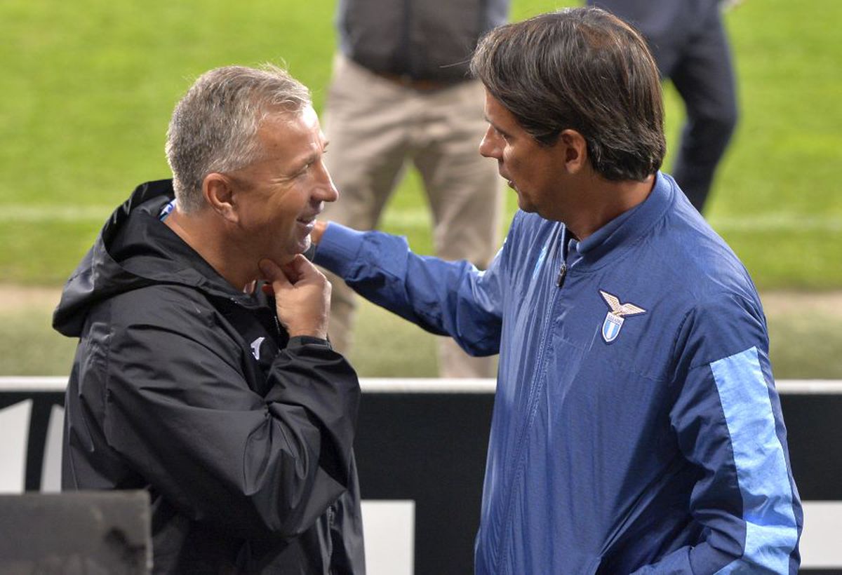 CFR CLUJ - LAZIO // GALERIE FOTO + VIDEO Dan Petrescu și Simone Inzaghi au abordat total diferit ziua dinaintea meciului » Imaginea surprisă de fotoreporterul GSP în Gruia
