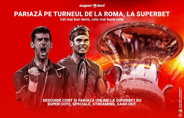 Se conturează o finală Djokovic - Nadal la Roma. Azarenka poate fi un pericol pentru Halep. Pe cine pariezi?