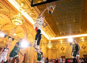 Sala Unirii din Palatul Parlamentului, transformată în teren de baschet! » România joacă azi pentru semifinalele FIBA 3x3 World Finals