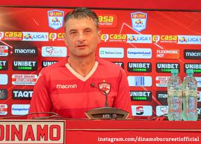 Noul antrenor al lui Dinamo, în fața primului meci ca principal: „Nu vreau să par infatuat, dar nu există altă variantă”