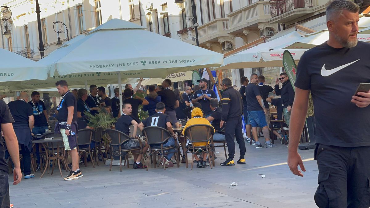 FOTO FCU Craiova - FCSB, suporteri olteni în oraș 18.09.2021