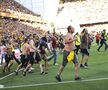 Bătaie generală la meciul campioanei din Ligue 1! Fanii au făcut prăpăd » Poliția, pe gazon