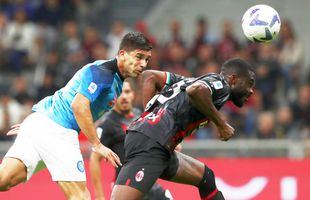 Napoli dă lovitura pe terenul lui AC Milan și urcă pe primul loc în Serie A » Clasamentul actualizat din Italia