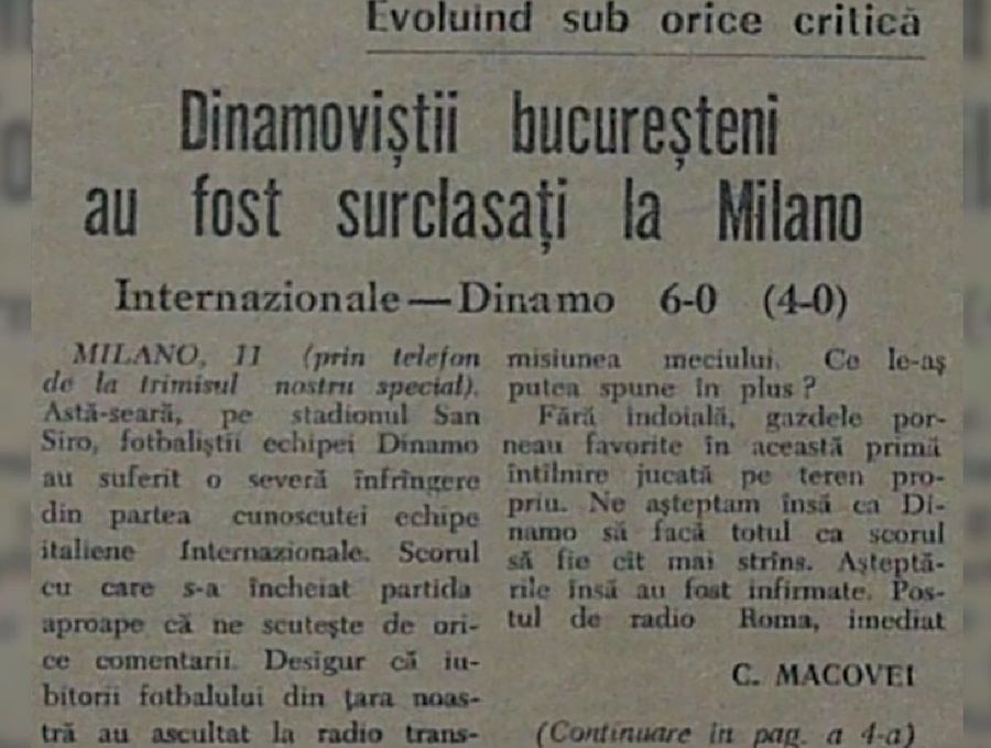 Presa nu a avut milă de Dinamo după dezastrul de la Milano Am pățit-o și noi! 10 catastrofe ale cluburilor românești în cupele europene » Dinamo și UTA, în fruntea topului