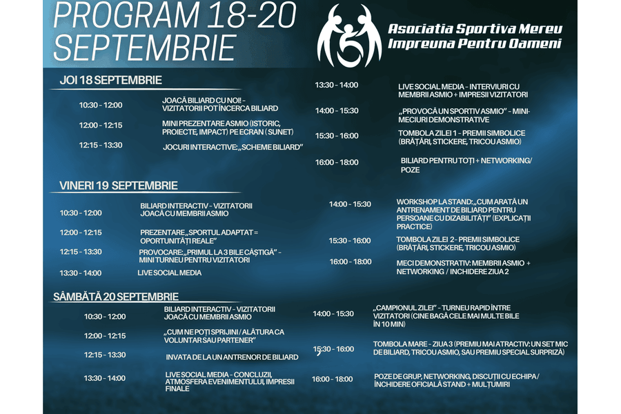 ASMIO promovează incluziunea prin sport la AccessABILITY EXPO 2025