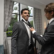 Francisco Cerundolo și Alex de Minaur la Laver Cup 2025 Foto: Laver Cup