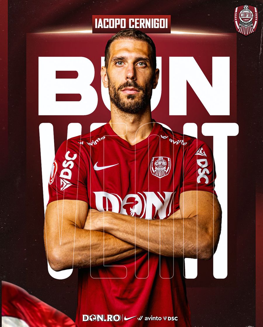 Iacopo Cernigoi, prezentat oficial de CFR Cluj Atacant nou la gigantul din Superliga » Prezentat oficial: „A jucat exclusiv în Italia”